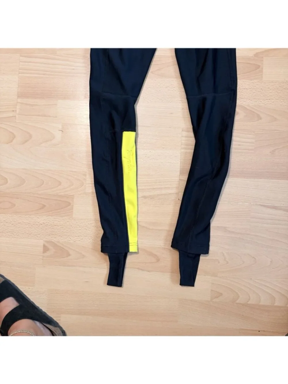 Rapha Cycling Suit Tights L Black Neon Stretch Unisex Compression Biking